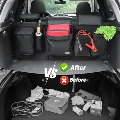 Deluxe Trunk and Backseat Organizer for Medium or Large Size SUVs & RVs