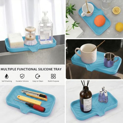 Silicone Soap Dish with Drain Spout