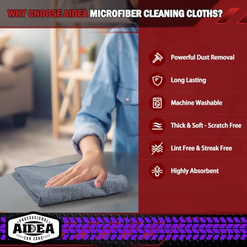 Microfiber Cleaning Cloth Grey 20PK (20 Count)