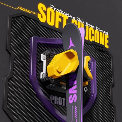Ski & Snowboard Wall Rack for Garage Wall Fits Any Ski