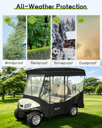 Golf Cart Enclosure 4 Passenger for Club Car Tempo Onward 88" Roof