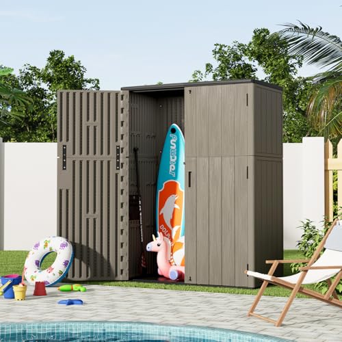 Outdoor Vertical Storage Shed