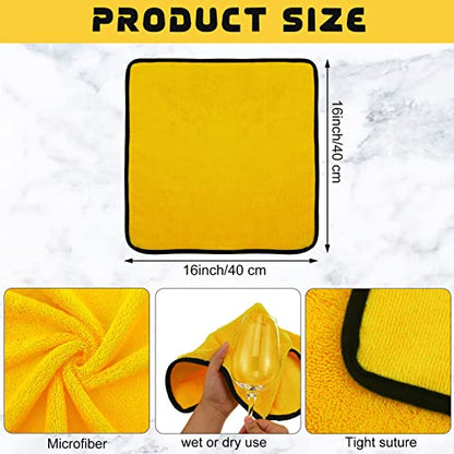 120 Pcs Yellow Microfiber Towels