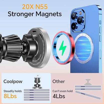 15W Magsafe Car Mount Charger Magnetic Phone Holders for Your Car