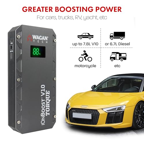 EL7507 Jump Starter iOnBoost V10 Torque 1000Amp Peak 12V Portable Lithium Car Battery Up to 7.8L V10 or 6.7L Diesel