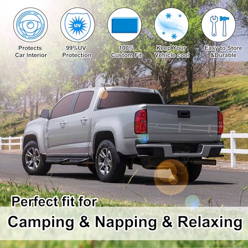 Window Shades for Chevrolet Colorado Pickup Truck 2015 (5 Count)