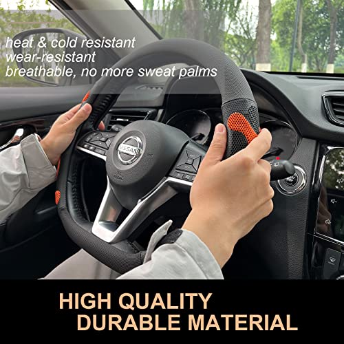 D Shaped Comfy Grip Steering Wheel Cover 14.5