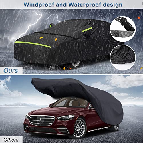 for Mercedes Benz S Car Cover Waterproof All Weather Heavy Duty Protection