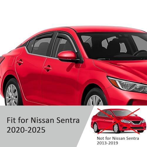 in Channel Extra Durable Rain Guards for Nissan Sentra 2020