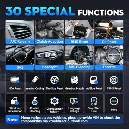 D6S OBD2 Scanner Diagnostic Tool Full System 30 Resets Engine ABS SRS