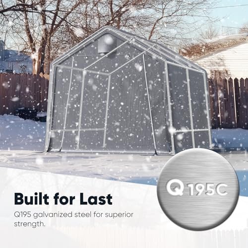 8x8FT Storage Shelter Portable Shed with Roll