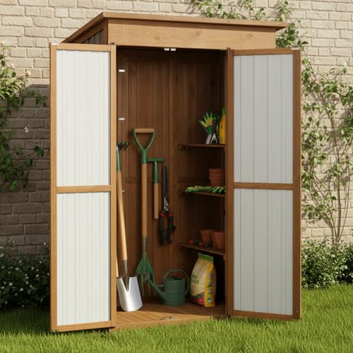 51" L Outdoor Storage Cabinet Waterproof with Shelves