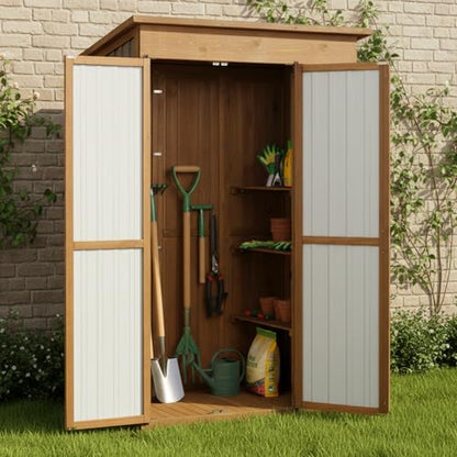 51" L Outdoor Storage Cabinet Waterproof with Shelves