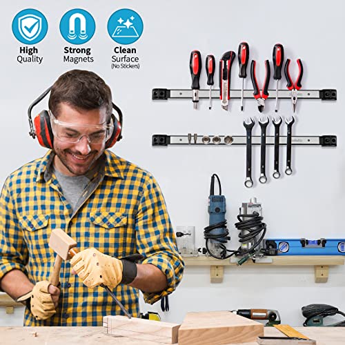 6 Pieces 18" Magnetic Tool Holder Strip (6 Count)