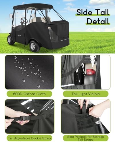 4 Passenger Golf Cart Enclosure for Club Car Precedent Tempo 57.5"