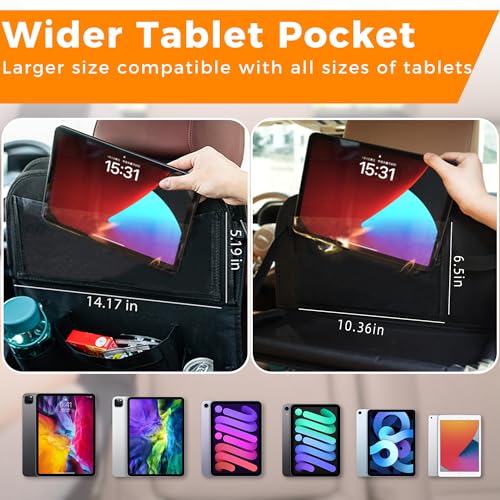 Backseat Car Organizer with Tray (2 Count)