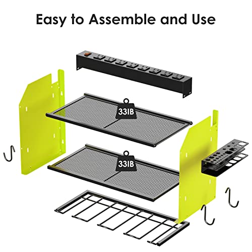 Wall Mount Modular Tool Charging Organizer (15.8 Count)