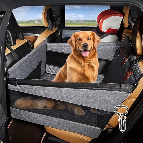 Dog Car Seat for Large Medium Dogs with Seat Belt
