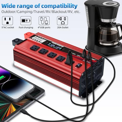 4000W Power Inverter 12V to 110V