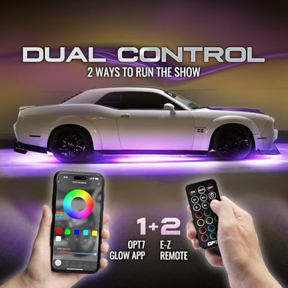 Aura Flexible Car Underglow Lights with APP & Remote Control