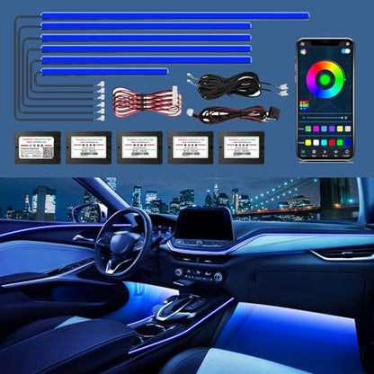 RGB Acrylic Ambient Lighting Car Lights