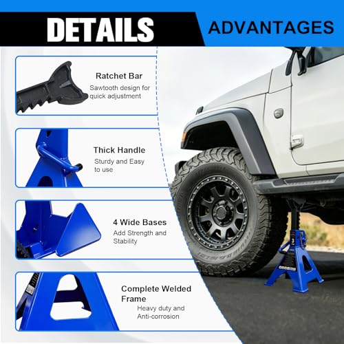 3 Ton Jack Stands Heavy Duty 6