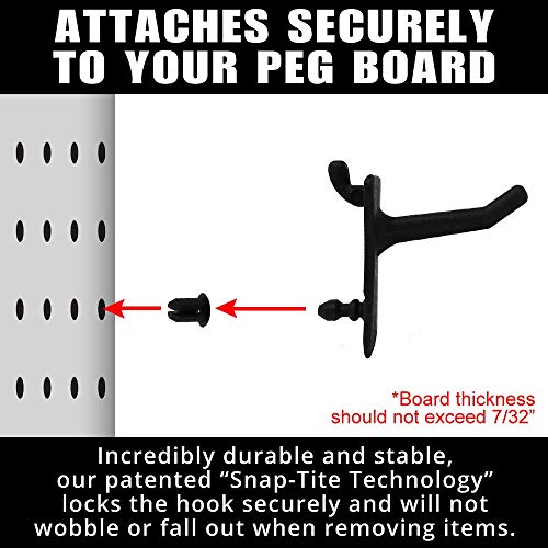 PegPro® 1" Hooks Kit for Standard “Wood Fiber” pegboard (24 Count)