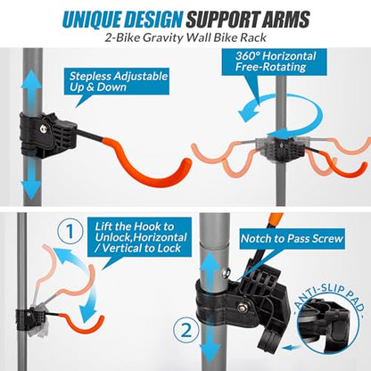 2 Bike Rack Bicycle Rack (200.64 Ounce)