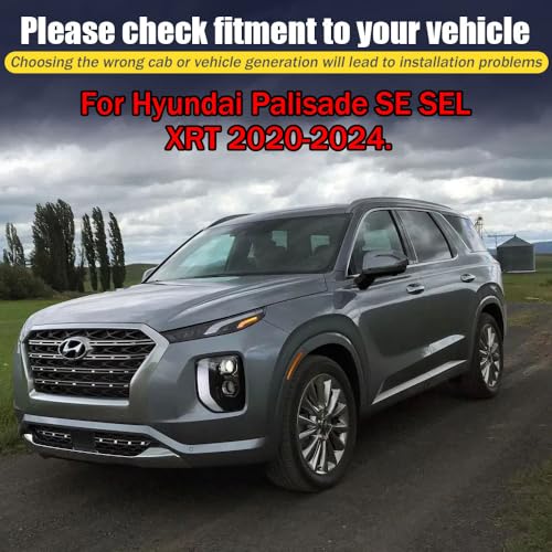 Rain Guards for Hyundai Palisade SE SEL XRT 2020 (6 Count)