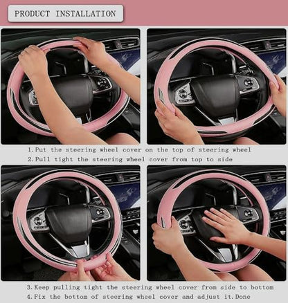 New Leather Car Steering Wheel Cover
