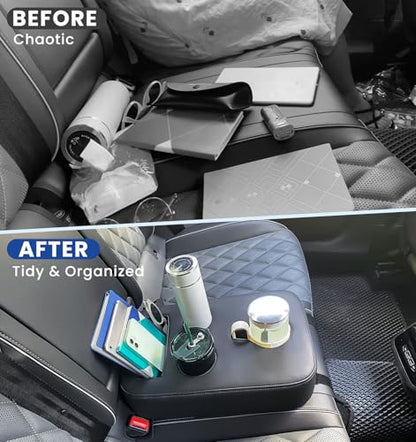 Upgraded Car Cup Holder with Dual Secure Strap Back Seat Cup Holder for Car