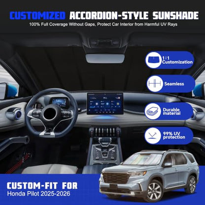 Windshield Sun Shade for Honda Pilot 2025