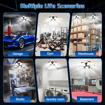 Garage Light Super Brighter 15000LM Garage Light Bulb 150 Watt Equivalent Screw into E26 Socket w