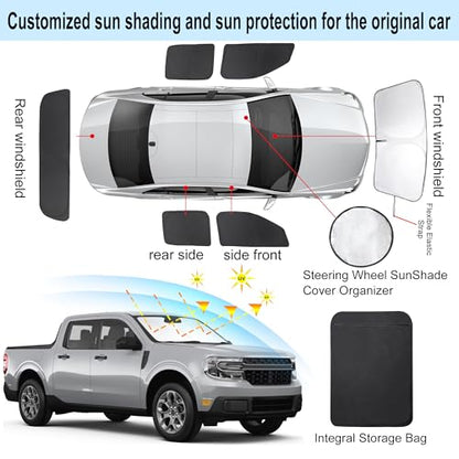 Window Shades for Ford Maverick 2022 (6 Count)