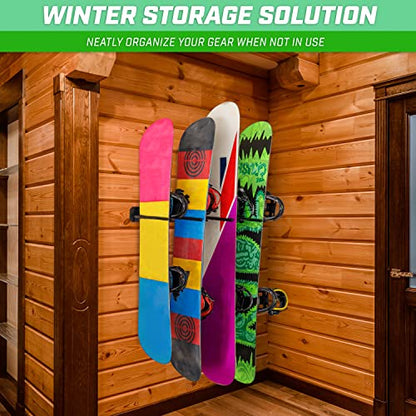 Wall Mounted Ski and Snowboard Storage Rack