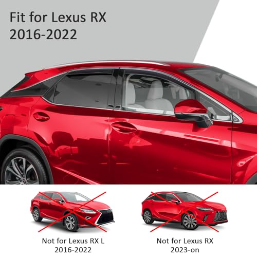 in Channel Extra Durable Rain Guards for Lexus RX 350 (4 Count)