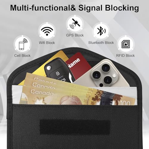 Faraday Bag for Phones & Car Keys (2 Count)