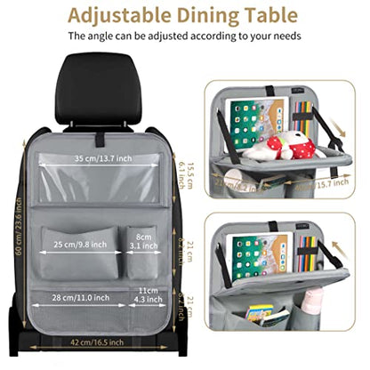 Car Backseat Organizer with Foldable Tablet Holder (18.6952 Ounce)