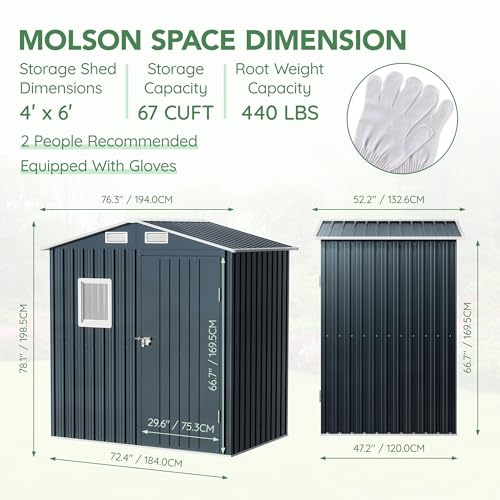 Outdoor Steel Storage Shed