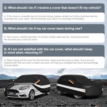 10 Layers Hatchback Car Cover Custom Fit for Ford Fiesta