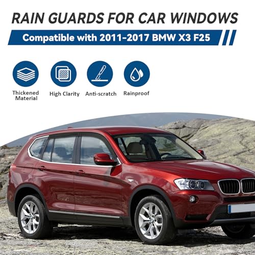 4pcs Window Visors Rain Guards for 2011 (4 Count)