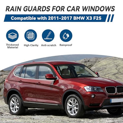 4pcs Window Visors Rain Guards for 2011 (4 Count)