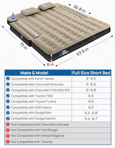Truck Bed Air Mattress for 6.4
