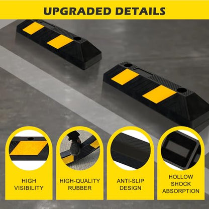 20" Rubber Parking Curb Stop