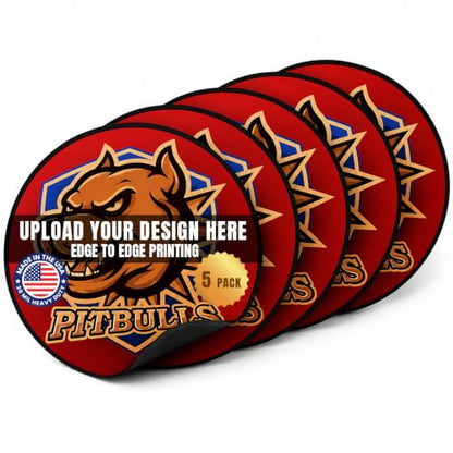 6 Inch Round Car Magnet (5 Count)