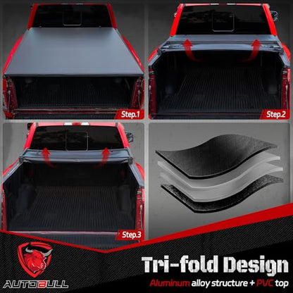 Soft Tri Fold tonneau Cover Compatible with 2022