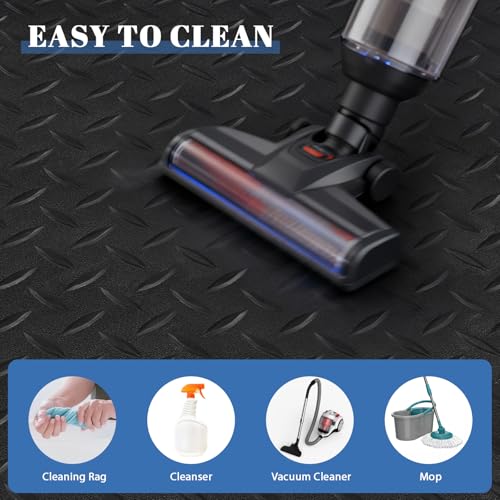 5Ft x 12Ft Rubber Flooring Mats 1.6mm Diamond Plate Flooring Roll