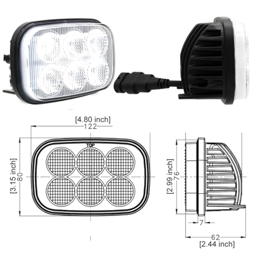 LED Work Light Flood Beam Compatible With Case SR130 SR200 SR175 TV380 SR250 SV250 SR150 TR270 TR320 SV185 SV300 SR220 New Holland L213 C238 L215 C227