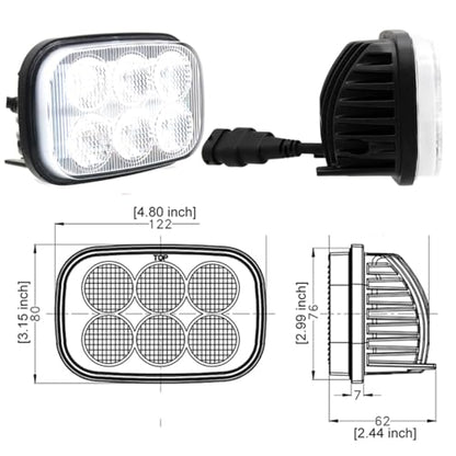 LED Work Light Flood Beam Compatible With Case SR130 SR200 SR175 TV380 SR250 SV250 SR150 TR270 TR320 SV185 SV300 SR220 New Holland L213 C238 L215 C227