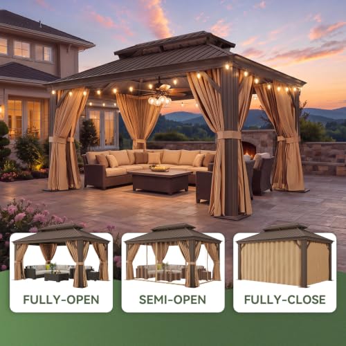 10' X 14' Hardtop Gazebo with Drainage